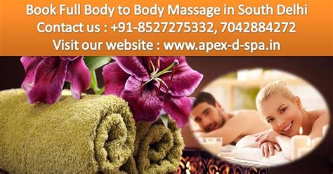 Body Massage Parlour In South Delhi — Teletype