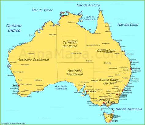 Mapa De Australia Plano Australia
