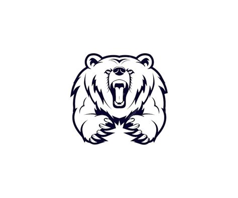 Premium Vector Bear Mascot Logo Design Illustration