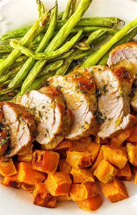 While the pork cooks, in a large pot over high heat, bring the potatoes and a large pinch of salt to a boil in enough water to cover. Honey-Glazed Pork Tenderloin Recipe | HelloFresh | Recipe ...