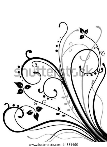 Floral Vines Vector Stock Vector Royalty Free 14531455 Shutterstock
