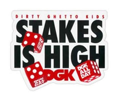 High deck with long staircase with landing. DGK STAKES IS HIGH SKATEBOARD DECAL STICKER dirty ghetto kids for ur deck | eBay