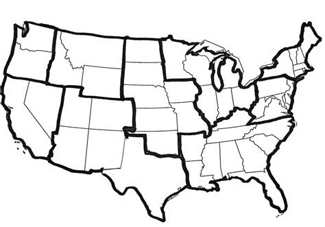 Blank 5 Regions Of The United States Printable Map Blank Printable