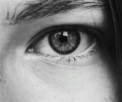 Grayscale Photo Of Human Eye · Free Stock Photo
