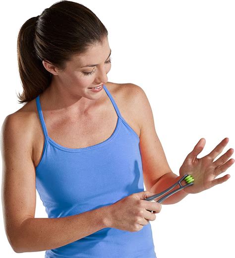 Gaiam Finger Massager Dual Sided Hand Massage Roller Tool For Circulation Stress Arthritis And