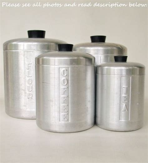 Kitchen set aluminium di bogor. Aluminum Kitchen Canister Set Rounded Front Complete Set ...