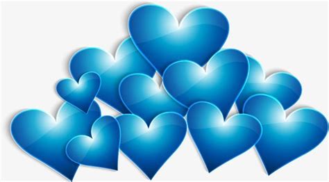 Blue Heart Blue Vector Heart Vector Blue Png Transparent Clipart
