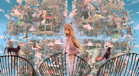 Anime Girls Anime Original Characters City Wallpapers