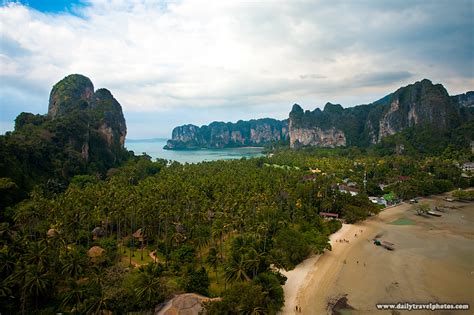 Railay Beach Viewpoint An Aerial View Of Railay East Foreground And