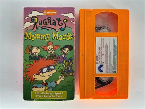 RUGRATS MOMMY MANIA VHS Nickelodeon Orange Tape 5 24 PicClick