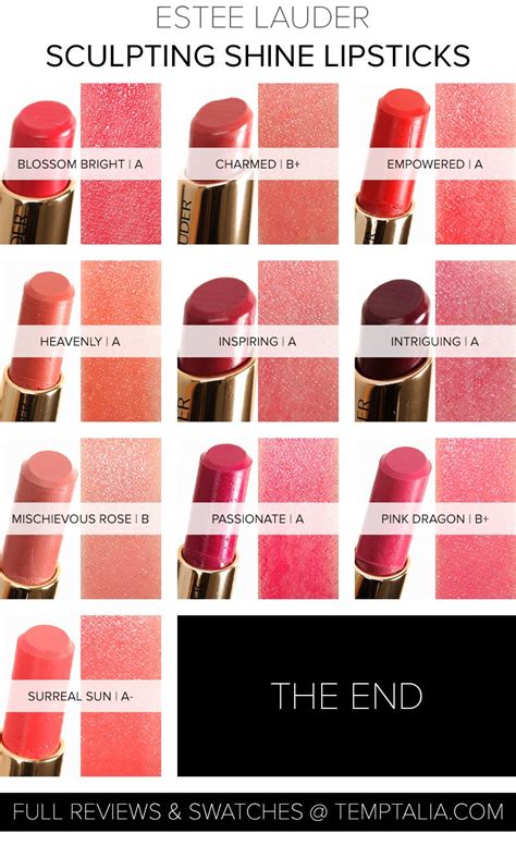 Round Up Estee Lauder Pure Color Envy Sculpting Shine Lipstick Overview And Thoughts Estee