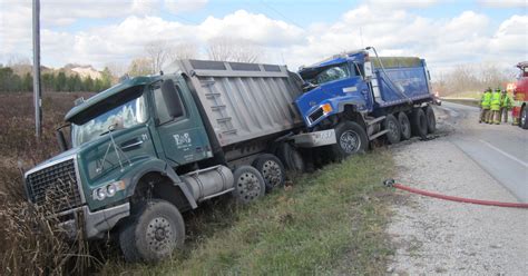 Driver Injured In Two Truck Accident