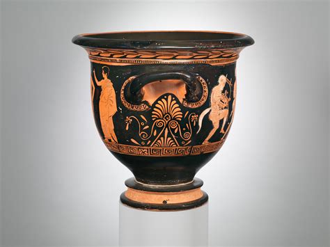 Attributed To Polion Terracotta Bell Krater Bowl For Mixing Wine And Water Greek Attic