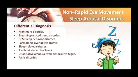 Non Rapid Eye Movement Sleep Arousal Disorder Parasomnias Part 2 Youtube