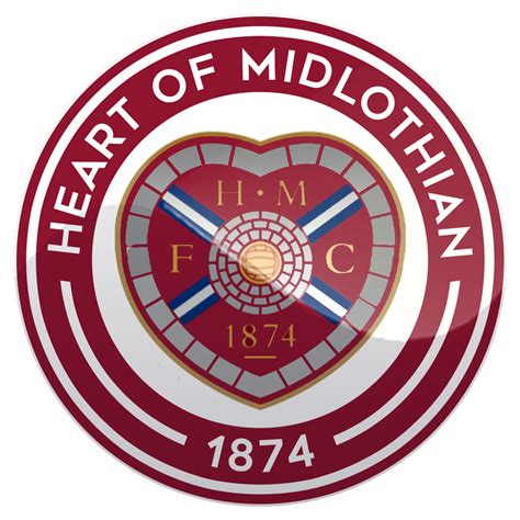 Heart De Midlothian Football Logo Team Badge British Football