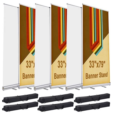 Yescom 33 X 79 Retractable Roll Up Banner Stand Trade Show Display