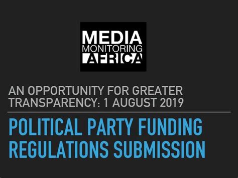 Ppt Political Party Funding Regulations Submission Powerpoint