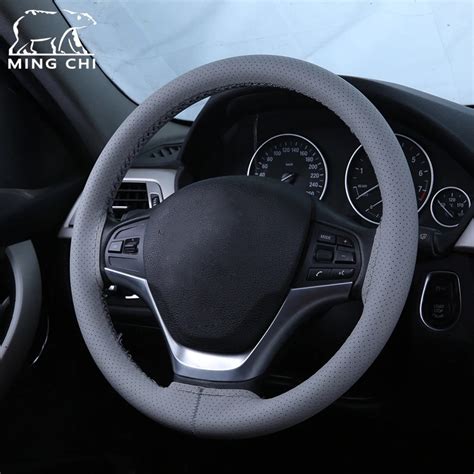 Black Artificial Leather Car Steering Wheel Cover Car Wheel Cover