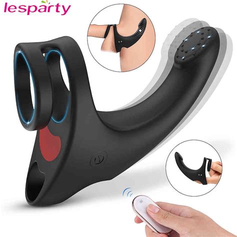 new testicle vibrator for men penis massager ring dildo adult sex toys for men chastity belt