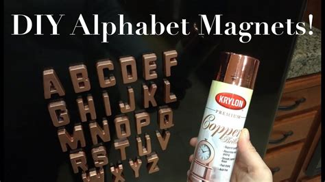 Diy Alphabet Magnets Youtube