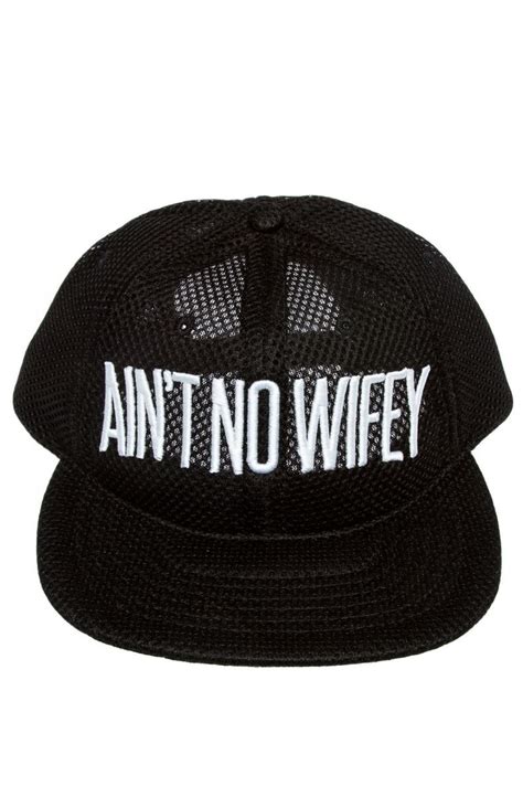 dimepiece la the ain t no wifey mesh cap in black ac bl0076 blk plndr