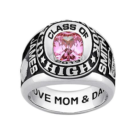 Freestyle Class Rings Personalized Mens Classic Platinum Plated
