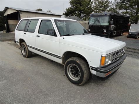 1994 White Four 4 Door Chevrolet S10 Blazer 2wd One Owner For Sale In