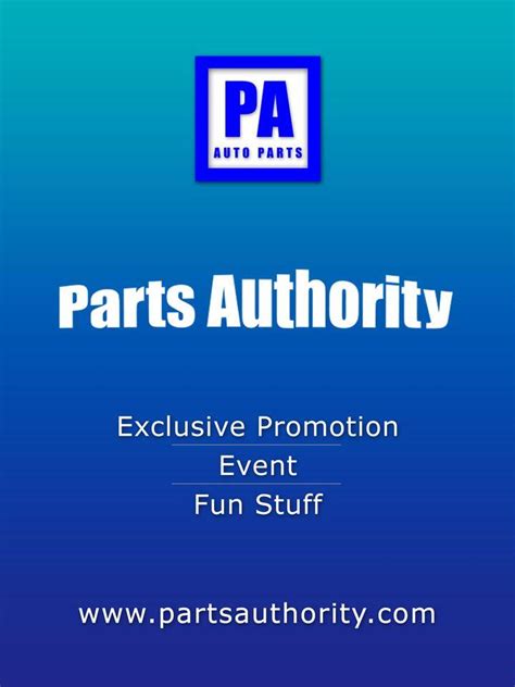 Parts Authority Logo Logodix