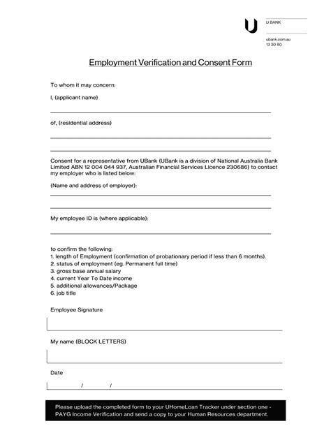 Employment Verification Consent Form Fill Out And Sign Online Dochub