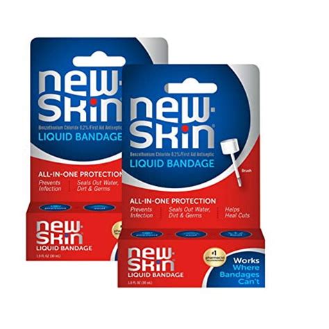 New Skin Liquid Bandage 1 Ounce 2 Count Packaging May Vary