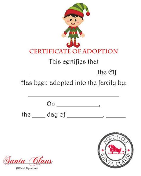 All products are passed ce from certification 2010. Elf Certificate Printable - Christmas Printables