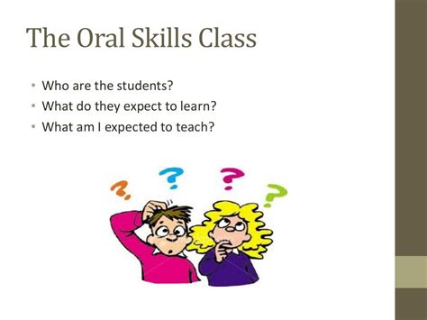 Teaching Oral Skill