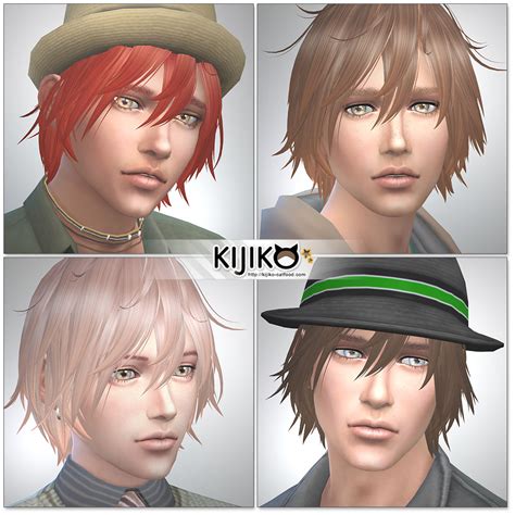 My Sims 4 Blog Shaggy Hair For Males And Females By Kijiko