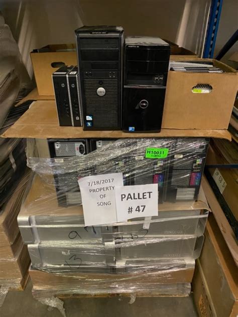 What computer parts do you need to build a pc, you ask? Pallet of Computer Towers and Components for sale