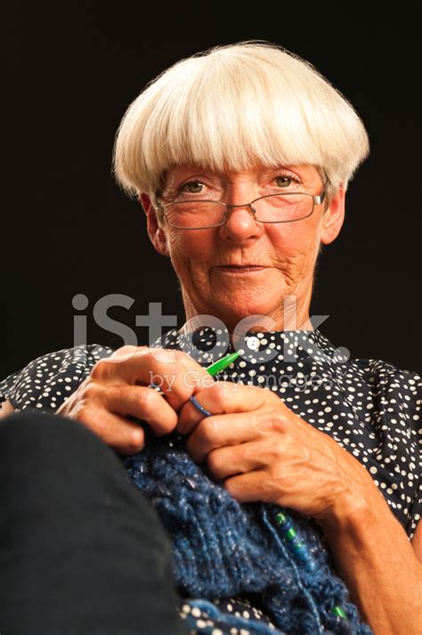Woman Knitting Stock Photo Royalty Free Freeimages