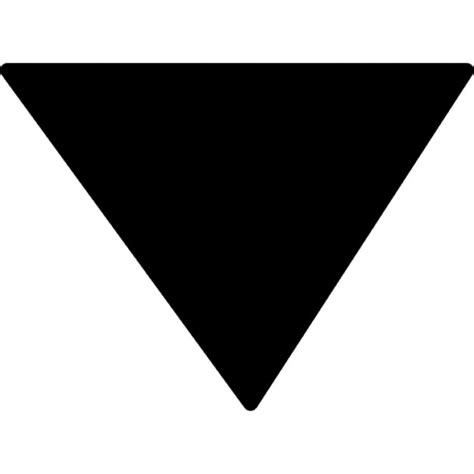 Inverted Triangle Black Variant Icons Free Download