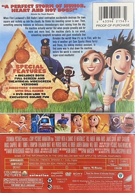 Cloudy With A Chance Of Meatballs The Internet Animation Database