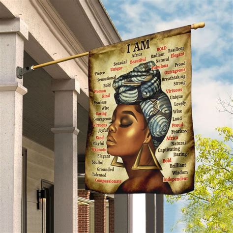 I Am A Black Woman Flag Flagwix Printing Double Sided House Flags