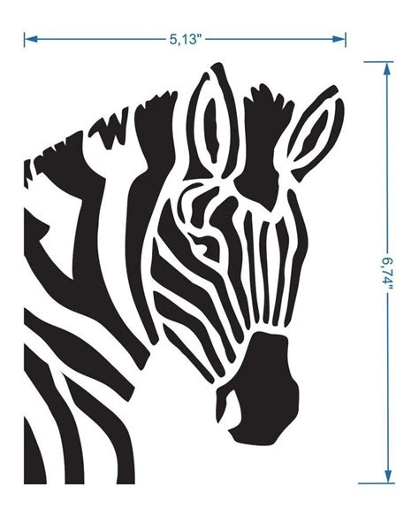 Zebra Stencil Reusable Diy Craft Mylar Stencil For Textile Home Decor