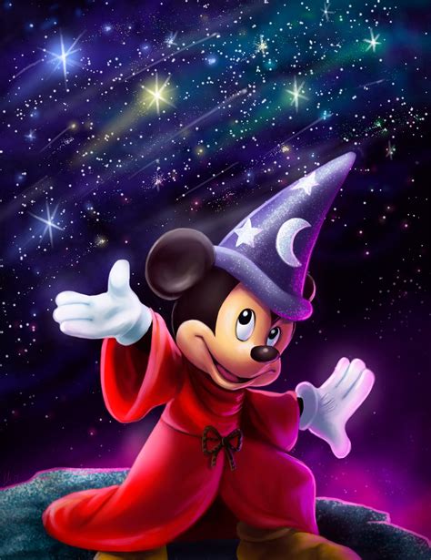 Sorcerers Apprentice Mickey Fantasia Fan Art 38450906 Fanpop