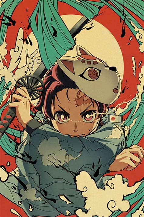 Japanese Comic Manga Demon Slayer Mugen Train Anime Poster Kimetsu No