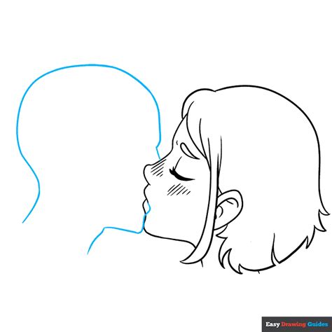 How To Draw People Kissing An Anime Kiss Drawing Easy Step By Step