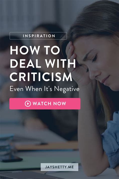 How to Deal With Negative Criticism and Feedback and Turn it Around ...