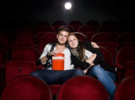 Young Couple At The Cinema Stock Image Image Of Film 21374101