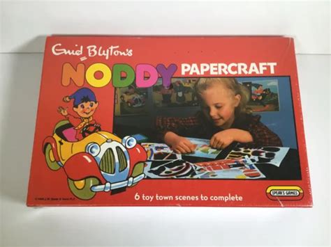 Enid Blytons Noddy Papercraft Set Scene Spears Games 1989 Nuovo E