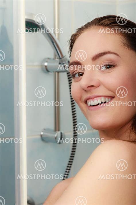 Woman Showering In Shower C Av Voy Mostphotos