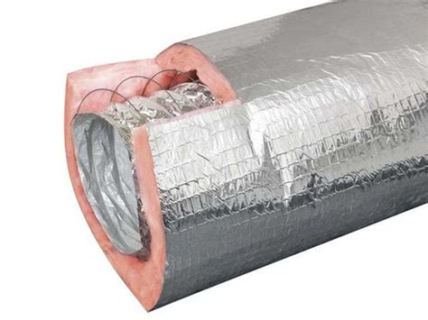 2 Master Flow 12 In X 25 Ft Insulated Flexible Duct R8 Silver