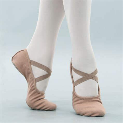 Womens Professional Ballet Shoes Girls Slippers Adults Ballet Folk