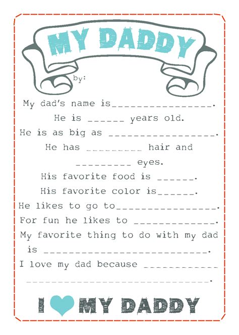 Fathers Day Questionnaire Fathers Day Questionnaire Fathers Day