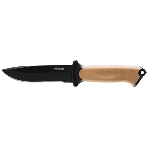 Gerber Gear Prodigy Fixed Blade Knife With Molle Sheath Coyote Brown